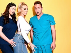 素人, デカチン, ブロンド, フェラチオ, 茶髪の, 手コキする, オナニー, ティーン