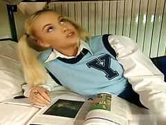 Mooi, Grote kont, Blond, Bruinharig, Schattig, Diep in de keel, Kut duiken, Trio