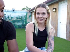 アナル, 美女, フェラチオ, 浮気する, 黒人, 目瞪口呆, ハメ撮り, 妻