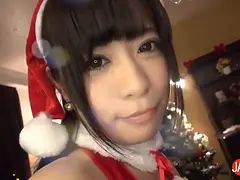 Horny Kurumi's Bathroom Fuck and Creampie Christmas Gift