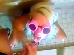 Leie, Blondine, Spermaladung, Süss, Fetisch, Muschi, Schlucken, Titten