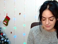 Amateur, Nana, Brunette brune, Habillées, Européenne, Fait maison, Solo, Webcam