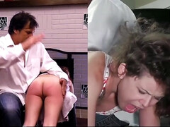 素人, お尻, 美女, 茶髪の, フェティッシュ, オマンコ, スパンキング, オッパイの