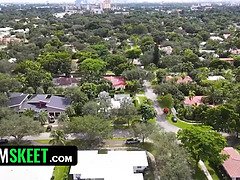 Kinderhüterin, Grosse titten, Schwarz, Paar, Interrassisch, Geld, Monster, Zierlich