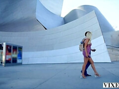 Américain, Blonde, Sucer une bite, Queue, En levrette, Doigter, Embrassement, Chevaucher