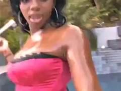 Nana, Belle grosse femme bgf, Grosse bite, Gros seins, Noire, Sucer une bite, Noir ébène, Mature