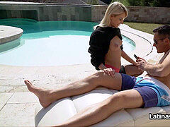 Pijpbeurt, Vingeren, Latijnse vrouw, Ondergoed, Realiteit, Kousen