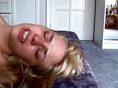 Blonde chick in anal pain