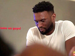 デカパイ, 黒人, 茶髪の, チェコ, 天然, ピアス, タトゥー, 三人