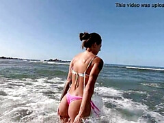 Strand, Blasen, Spermaladung, Muschi