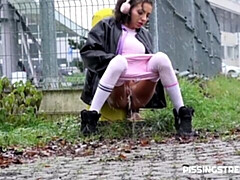 お尻, 自然山雀, ヌード, アウトドア, 放尿, ガリガリ, ティーン, オッパイの