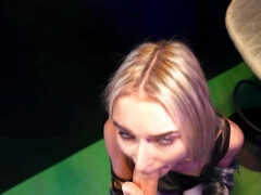 Thea Summers rides thick throbbing cock with her panties on