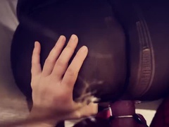 Mistress Taly Pegging His Ass in Pantyhose - Femdom Strapon Fuck