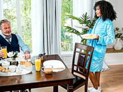 ブロンド, 黒人, 指いじり, 異人種間, レズビアン, なめる, 剃毛, ストリッピング