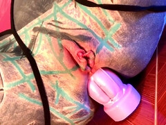 Leie, In den arsch, Dildo, Im freien, Solo, Tätowierung, Titten, Spielzeuge