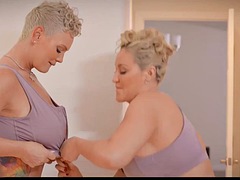 美女, デカパイ, フェティッシュ, ハードコア, マッサージ, 熟年, 淫乱熟女, 三人