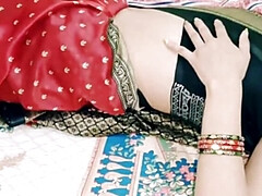 Hot Indian Wife in Saree Hardcore Fuck - Creampie & Cowgirl Action - Part 2