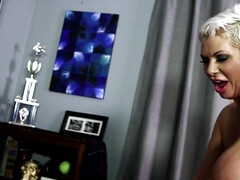 ぽっちゃり, デカパイ, ブロンド, 巨乳な, 熟年, 怪物, 三人, オッパイの