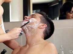 Steamy Italian Romance Blossoms in Sensual Bathroom Play
