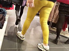 Schwarz, Fetisch, Strümpfe, Spanner