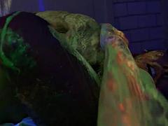 Enthousiasteling, Grote mammen, Hardcore, Hd, Gezichtspunt, Tiener, Trio, Tieten likken