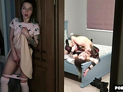 ベッドルーム, デカ尻, デカチン, 茶髪の, バック, 自然山雀, ティーン, オッパイの