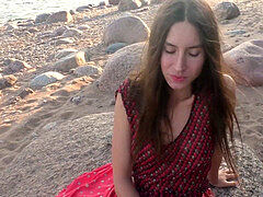 Nice, suck off, beach