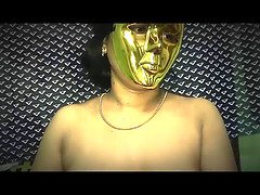 デカパイ, デブ, Hd, 巨大, インド人, マスク, 怪物, 垂れ乳