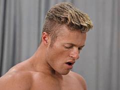 Steamy men share mind-blowing ass sex on a chair