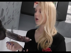 Zwart, Blond, Pijpbeurt, Zwart, Interraciaal, Klein, Softcore pornografie, Tieten likken