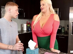 デカパイ, 巨乳な, イく瞬間, ハードコア, 淫乱熟女, 母, オッパイの