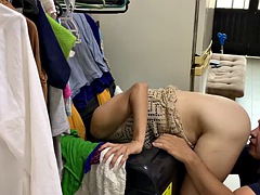 Amateur, Brunette brune, Couple, Fille latino, Adolescente, Jouets