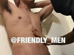 アジア人, デカチン, フェラチオ, ゲイ, タイ