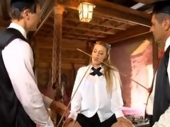 ブロンド, フェラチオ, 毛深い, オナニー, 小柄, 剃毛, ストッキング, ティーン