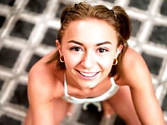 Grosser arsch, Grosser schwanz, Blondine, Blasen, Hundestellung, Kurzes haar, Jungendliche (18+), Titten