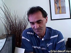 Oma, Hd, Hausfrau, Reif, Büro, Schwanger, Realität, Flotter dreier