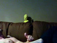 str8 men masturbate on the couch