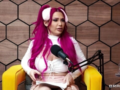 The Brazzers Podcast Anal Threesome Episode with Mick Blue, Lily Lou, Hollywood Cash - Interracial Threesome