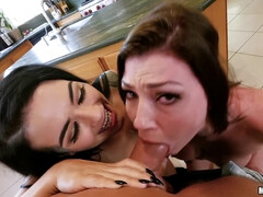 Culo, Culo grande, Verga grande, Mamada, Lesbiana, Coño, Adolescente, Trio