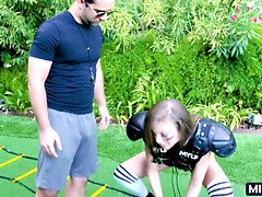 Training her pussy