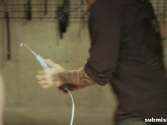 緊縛, ボンデージ, 電気, オマンコ, スパンキング