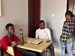 Noire, Noir ébène, Hard, Plan cul à trois