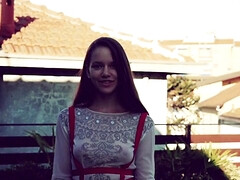 Arsch, Braunhaarige, Süss, Schwanz, Hd, Natürlich, Muschi, Solo