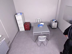 LAW4k. Graffiti gets caught by brutal security guard who fucks her together