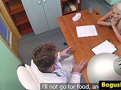 Arzt, Europäisch, Büro, Muschi