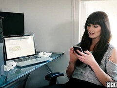 Pijpbeurt, Bruinharig, Hd, Moeder die ik wil neuken, Klein, Tiener, Trio, Tieten likken