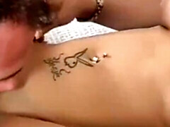 69, Amateur, Gros seins, Sucer une bite, Brunette brune, Léchez, Chatte, Rasée