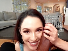 Tussi, Grosser arsch, Braunhaarige, Schwanz, Interrassisch, Pov