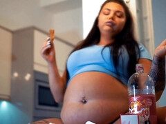 Leie, Arsch, Wohlbeleibte schöne frauen, Grosser arsch, Vollbusig, Fett, Nahrung, Natürlichen titten