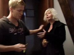 Grosser schwanz, Grosse titten, Blondine, Blasen, Schwanz, Hardcore, Reif, Realität